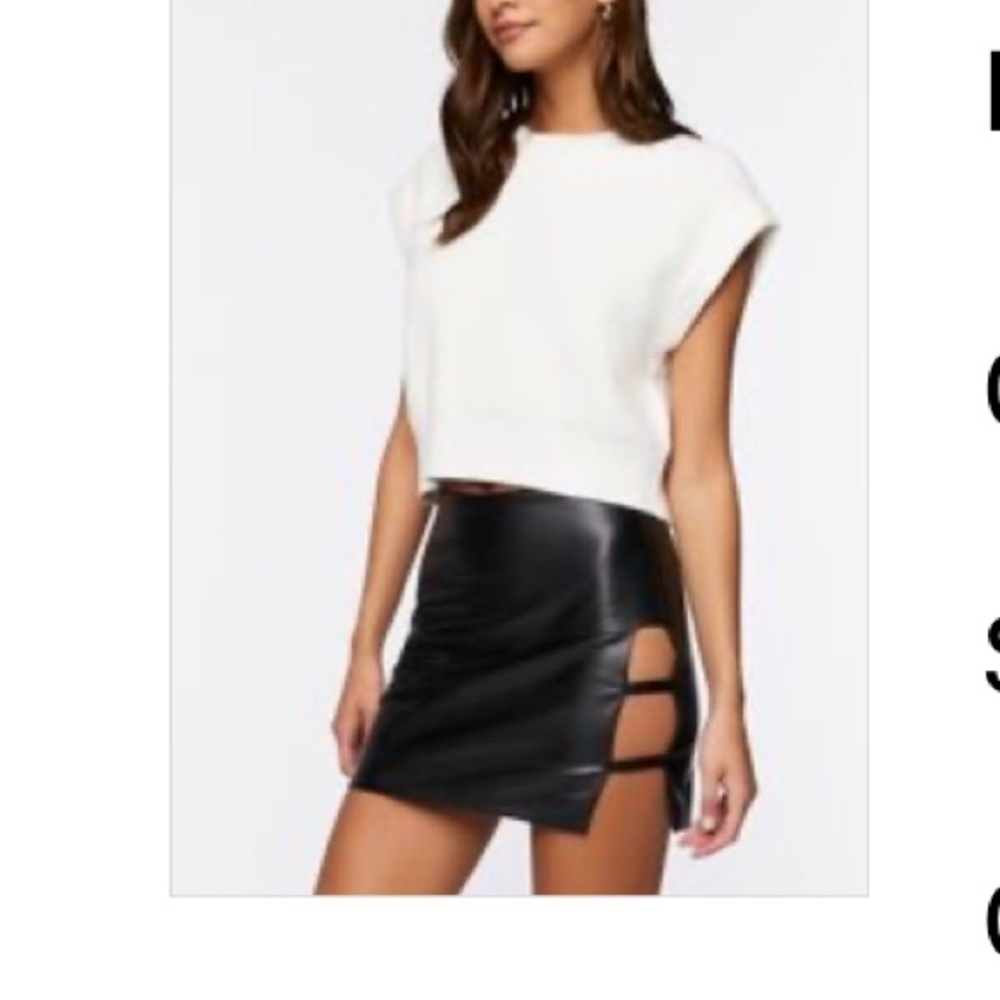 Leather skirt